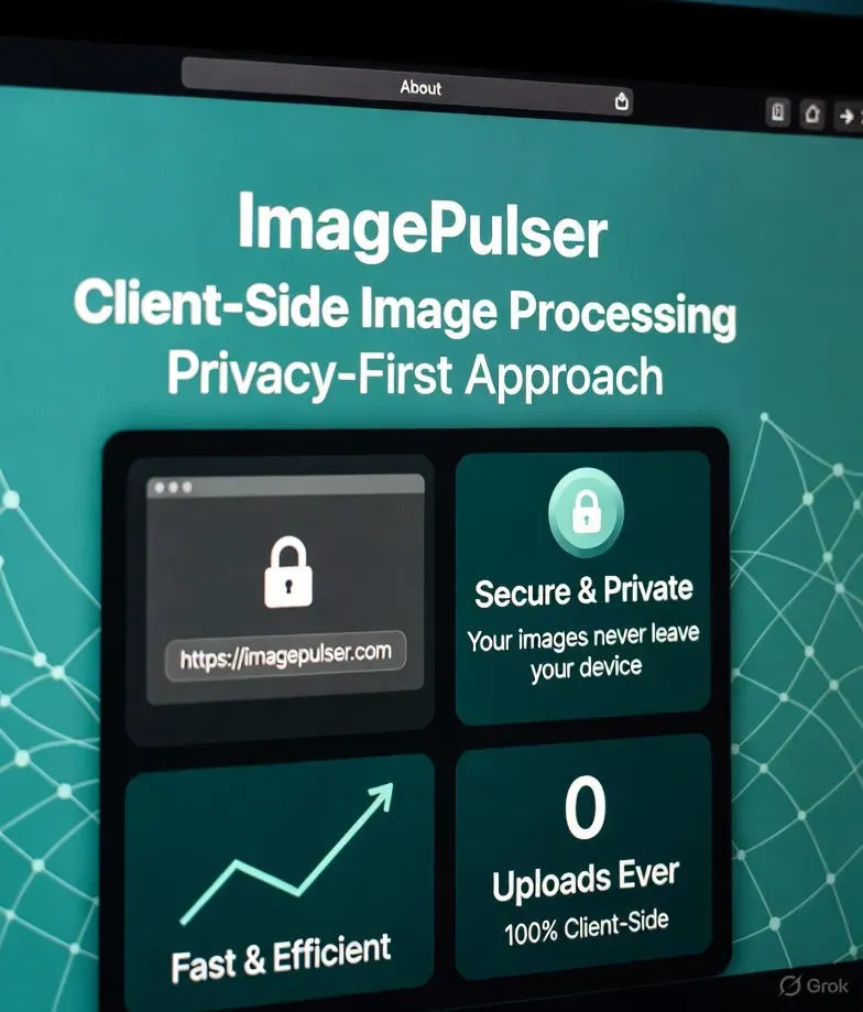 ImagePulser - 100% client-side processing, zero uploads