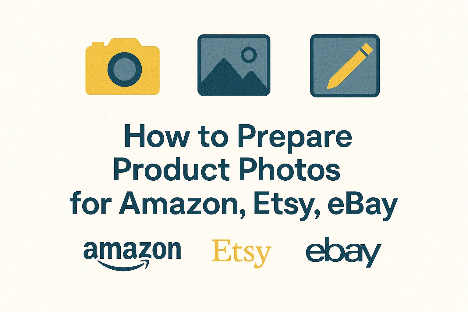 How to Prepare Product Photos for Amazon, Etsy, eBay