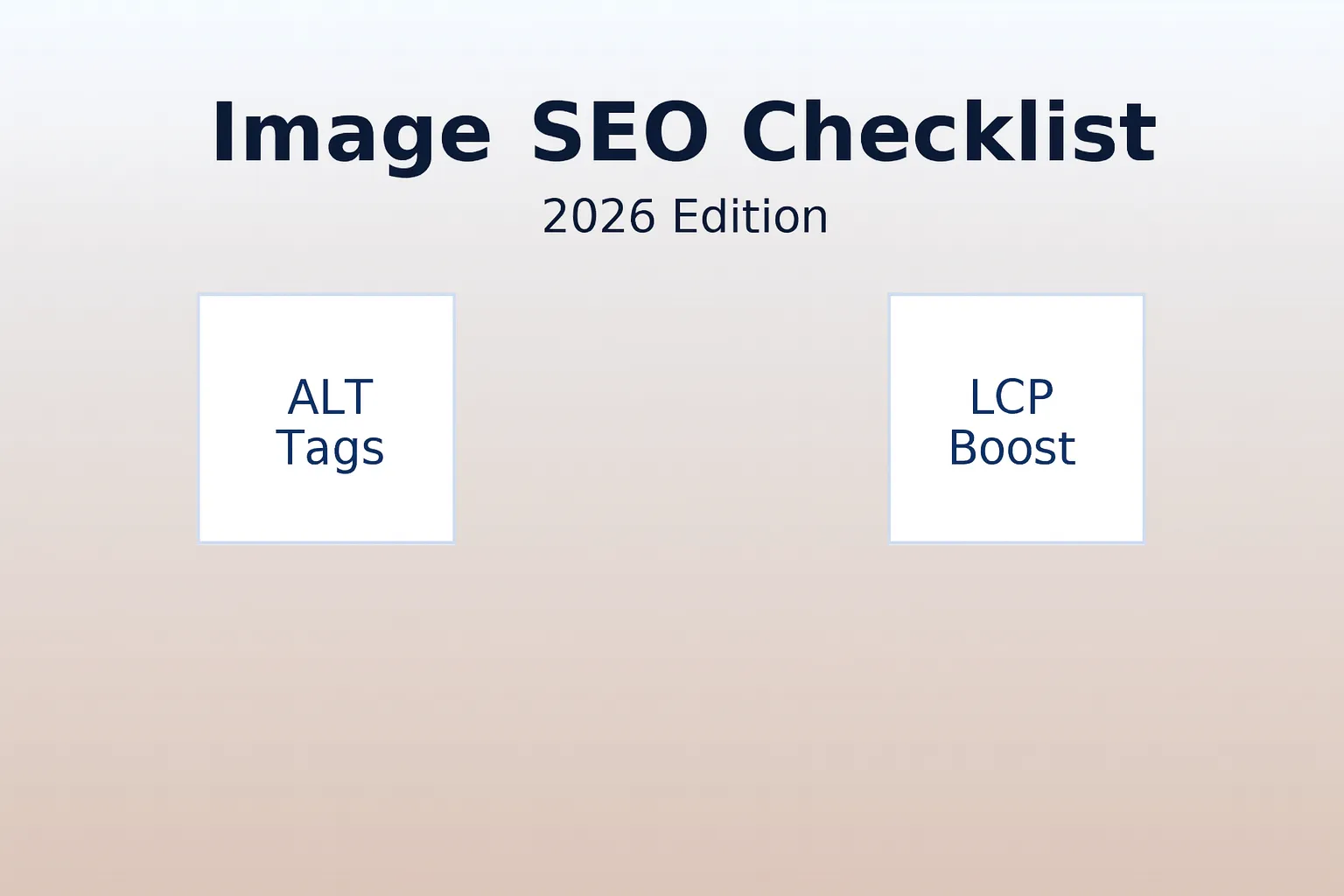 Image SEO Checklist for 2026 – Practical Guide